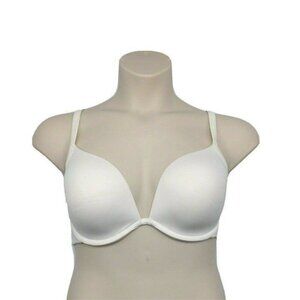 Cacique Womens Bra Plunge Smooth Convertible Straps 38DD White Lane Bryant